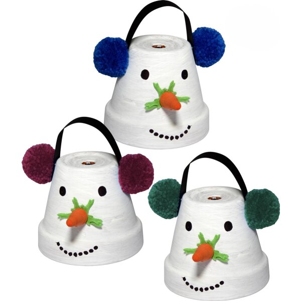 Bastelset Schneemann von Prell, 6 Stück