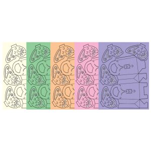 Bastelset Mini Taschen Schmetterling für 5 Stück