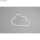 Draht Halbmond+Wolken, sort. 10-12cm, SB-Btl 3Stück