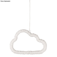 Draht Halbmond+Wolken, sort. 10-12cm, SB-Btl 3Stück