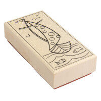 Stempel Mit Jesus in einem Boot, 5x10cm