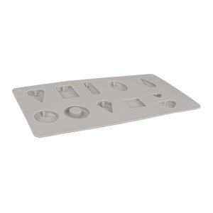 Silikon-Gie&szlig;form Anh&auml;nger, 14,5x26x1cm, 11 Formen, Box 1St&uuml;ck