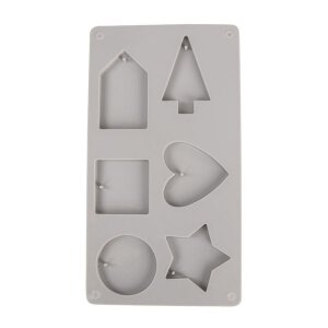 Silikon-Gie&szlig;form Deko-Formen, 14,5x26x1cm, 6 Formen, Box 1St&uuml;ck