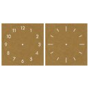 Kraftpapier-Schablone Uhr Classic, 26x26cm, 2 Designs,...