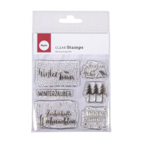 Clear Stamps - Weihnachtsgrüße, 102,5x97mm, 6 Motive, SB-Btl. 1Bogen