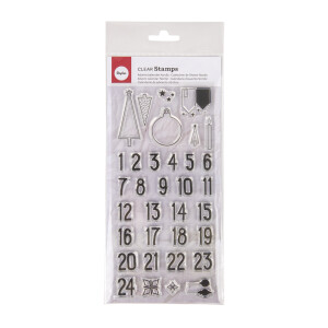 Clear Stamps - Adventskalender Nordic, 97x205mm, 34...