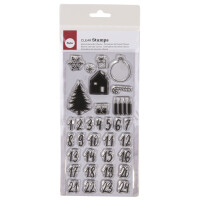 Clear Stamps - Adventskalender Classic, 97x205mm, 33 Motive, SB-Btl. 1Bogen
