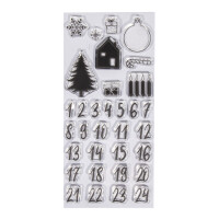 Clear Stamps - Adventskalender Classic, 97x205mm, 33 Motive, SB-Btl. 1Bogen