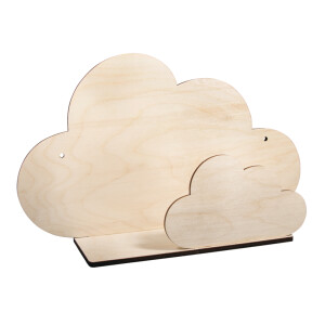 Holzbausatz Regal Wolke, FSCMixCred, 35x21x10cm, 5-teilig, Box 1Set, natur