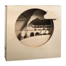 Holzbausatz 3D-Motivrahmen, FSCMixCred., 15,5x15,5x3,4cm, Zug, 13tlg., Box 1Set, natur