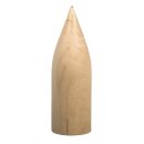 Holzform Spitzkegel, 125x40mm, PVC-Box 1St&uuml;ck, natur