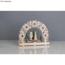 Holz 3D Bausatz Sterne FSCMixCred, 30x9x23cm, +Drehteller, Box, natur