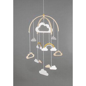 Bambus Holzmobile, 2 B&ouml;gen &agrave; 25 cm, 6-teilig, , SB-Btl. 1Set