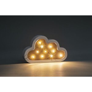 Pappmach&eacute; Licht Wolke, FSC Rec. 100%, 20x3x11,5cm, kraft