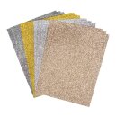 Glitterpapier Mix - Basics, A5,selbstkl., 14,8x21cm,...