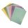 Glitterpapier Mix - Pastell,A5,selbstkl., 14,8x21cm, 130g/m2, 6 Farben, 12Blatt