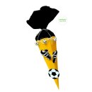 Schultüte Bastelset Fußball gelb-schwarz inkl....