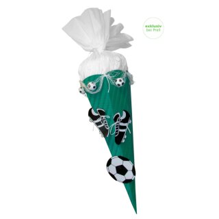 Schultüte Bastelset Fußball grün-weiß inkl. Schulstarterpaket GRATIS. Leider für diese Saison ausverkauft.
