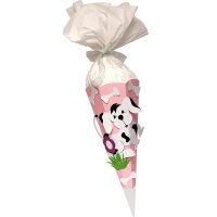 Schultüte Bastelset Hund rosa von Prell, inkl. Schulstarterpaket GRATIS