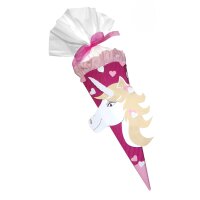 Schultüte Bastelset Einhorn von Prell, inkl. Schulstarterpaket GRATIS