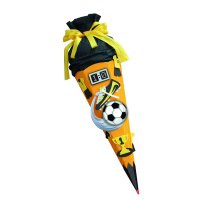 Schultüte Bastelset Soccer gelb von Roth, inkl. Schulstarterpaket GRATIS