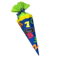 Schultüte Bastelset Schultüte ABC blau von Prell, inkl. Schulstarterpaket GRATIS