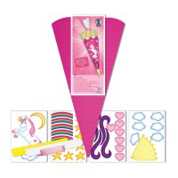 Schultüte Bastelset Easy Line Einhorn von URSUS, inkl. Schulstarterpaket GRATIS