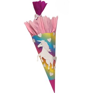 Schultüte Bastelset Einhorn vorgestanzt von Prell,...