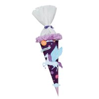Schultüte Bastelset Pegasus aus 3D Colorwellpappe, 260 g/qm, 6. eckig von URSUS,  inkl. Schulstarterpaket GRATIS