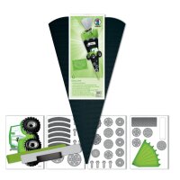 Schultüte Bastelset Traktor aus 3D Colorwellpappe, 260 g/qm, 6. eckig, inkl. Schulstarterpaket GRATIS