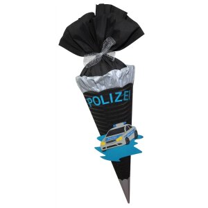 Schultüte Bastelset Polizeiauto vorgestanzt, inkl....