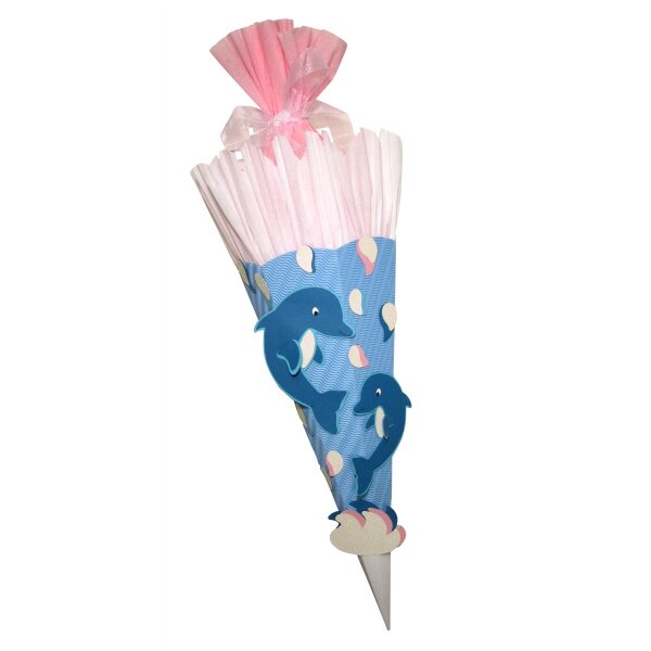 Schultüte Bastelset Delfin von Prell, inkl. Schulstarterpaket GRATIS