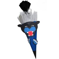 Schultüte Bastelset Panther blau von Prell, inkl. Schulstarterpaket GRATIS