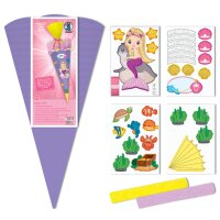 Schultüte Bastelset Easy Line Meerjungfrau von URSUS inkl. Schulstarterpaket Gratis
