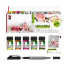 Easy Marble Marmorierfarbe Trendset Neon, 6er Set von Marabu