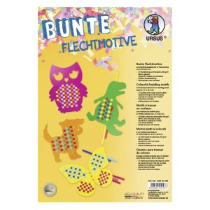 Bastelset Bunte Flechtmotive, 27er-Set