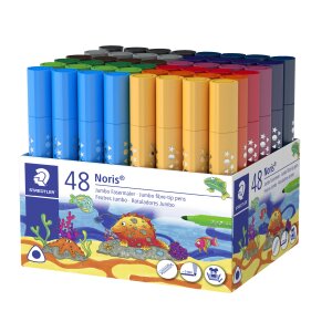 Jumbo Fasermaler Noris 48 Stück, von Staedtler