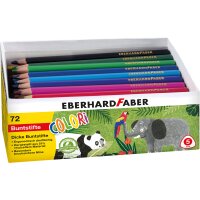 Colori dicke Buntstifte dreiflächig, 72 Stück, von Eberhard Faber