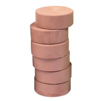 Farbpucks 6 Stück, Ø 44 mm braun