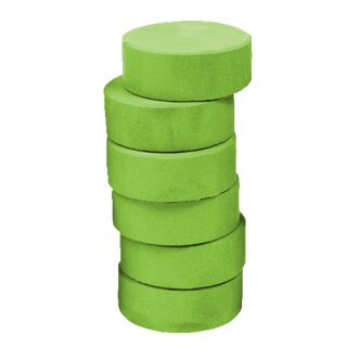 Farbpucks 6 Stück, Ø 44 mm grün