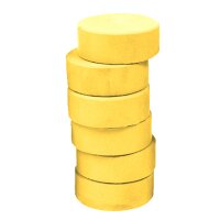 Farbpucks 6 Stück, Ø 44 mm hellgelb