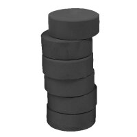 Farbpucks 6 Stück, Ø 44 mm schwarz
