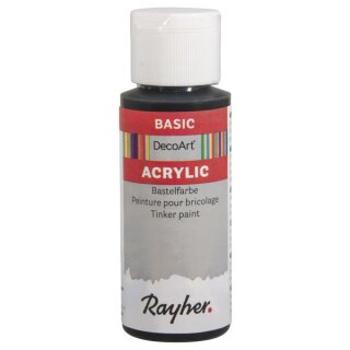 Acrylic-Bastelfarbe, Flasche 59 ml, schwarz