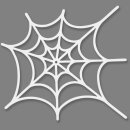 Stanzform Spinnennetz weiß, 16 Stück