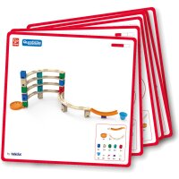 Kugelbahn Quadrilla XXL Kindergarten Set inkl. Vorlagenkarten, 256tlg.