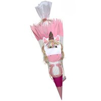 Schultüte Bastelset Einhorn vorgestanzt von Prell, inkl. Schulstarterpaket GRATIS