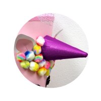 Schultüte Bastelset Einhorn Regenbogen von Prell, inkl. Schulstarterpaket GRATIS,