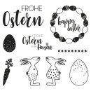 Clear Stamps - Osterfreunde, 102,5x97mm, 9 Motive,...