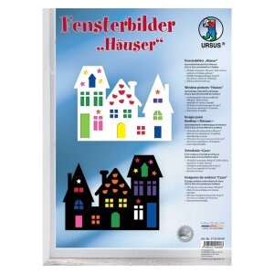 Fensterbilder Häuser, 24er Set