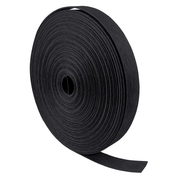 Paper Straps Kamihimo, 15 m x 15 mm Schwarz